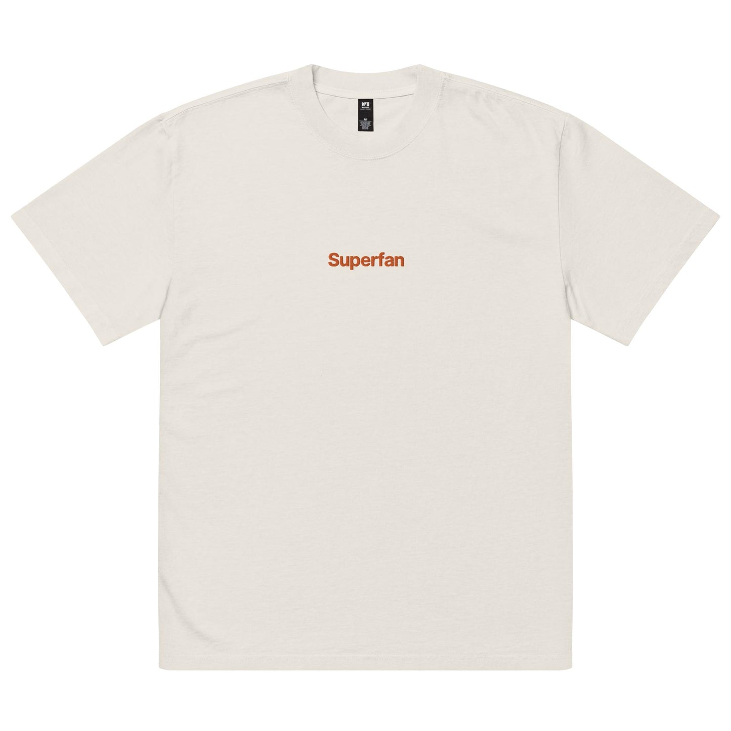 oversized embroidered superfan tee