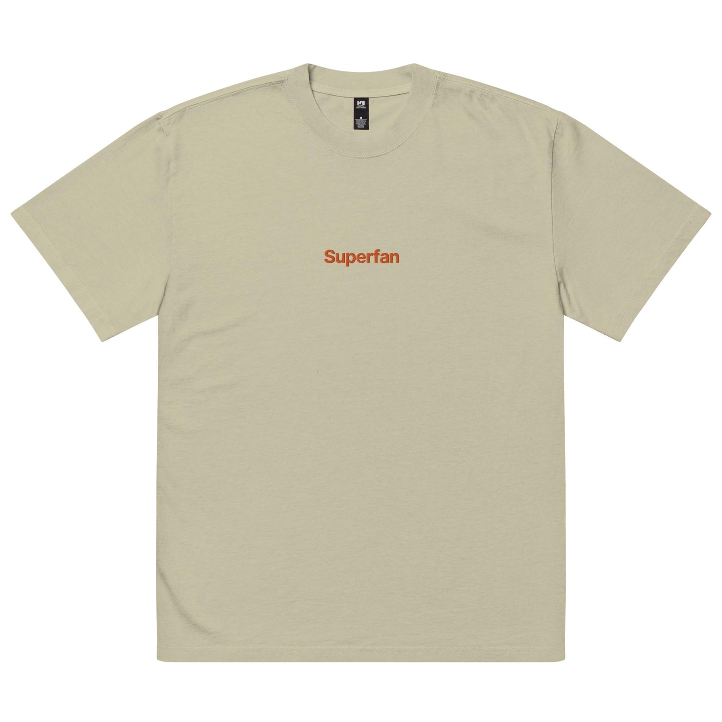 oversized embroidered superfan tee