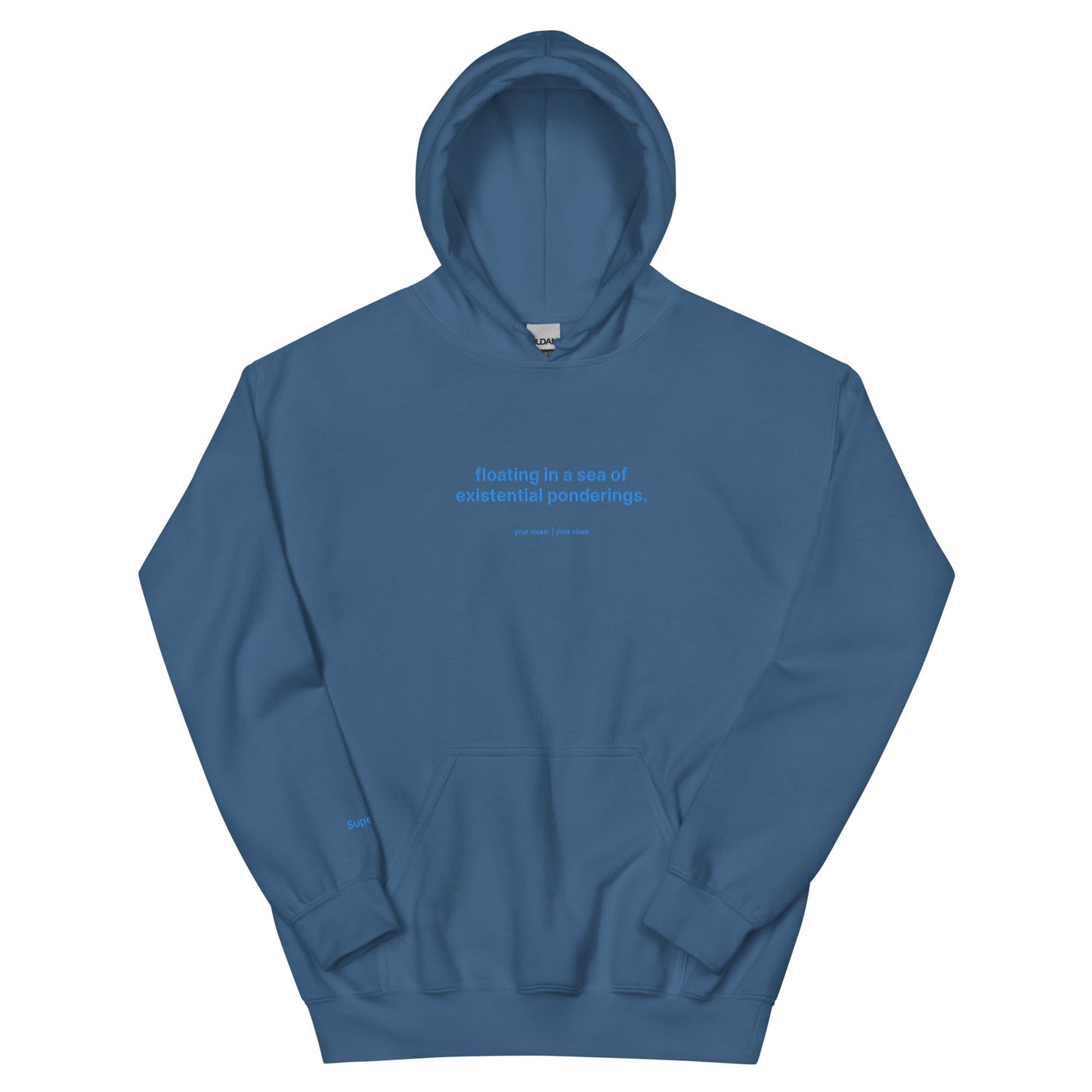"floating in a sea of existential ponderings" | limited edition embroidered unisex hoodie