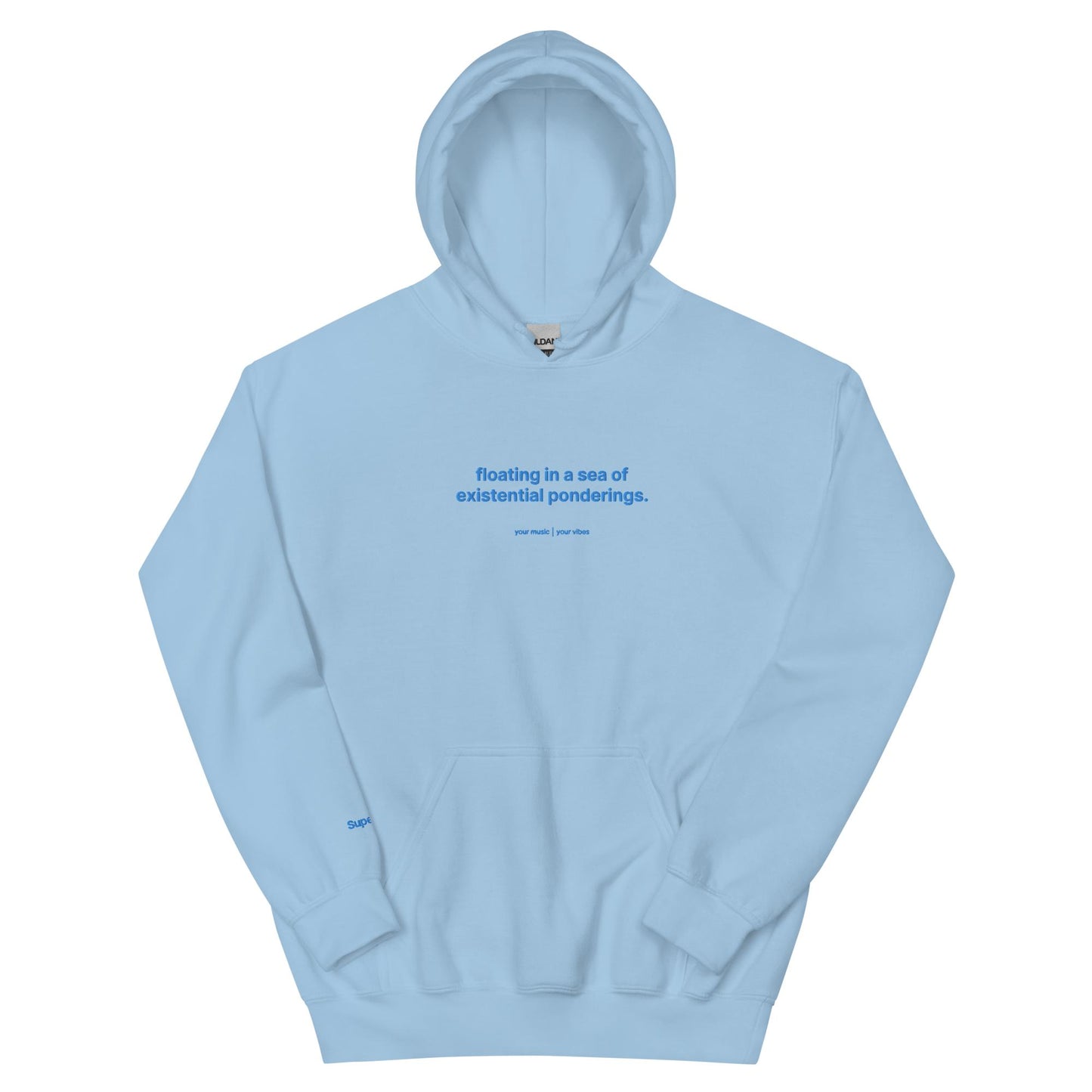 "floating in a sea of existential ponderings" | limited edition embroidered unisex hoodie