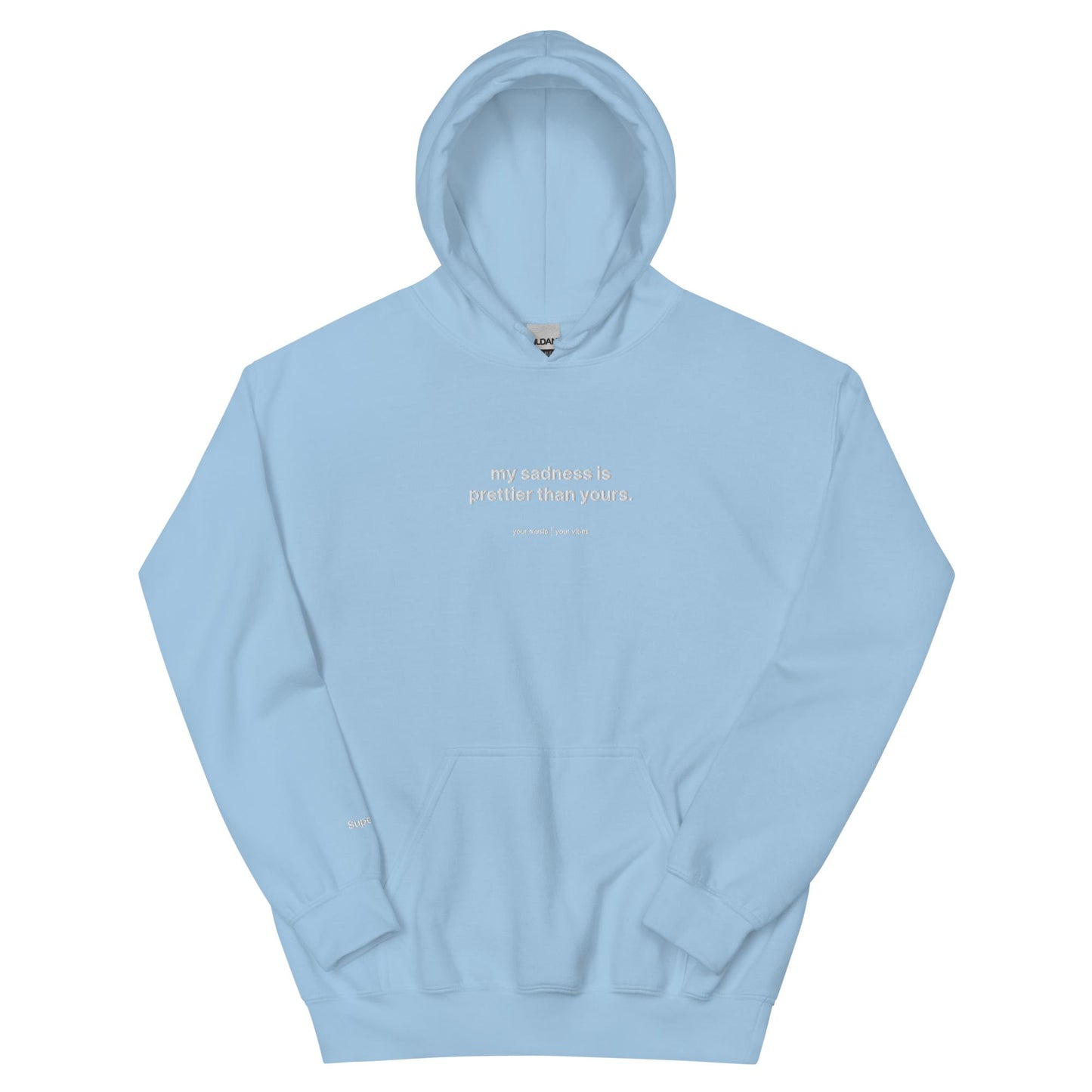 "my sadness is prettier than yours" | limited edition embroidered unisex hoodie