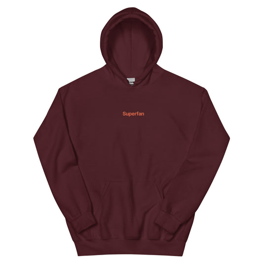 superfan unisex embroidered hoodie