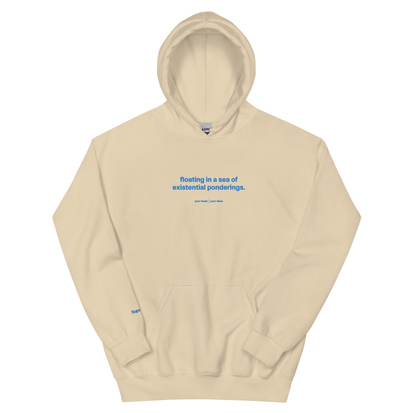 "floating in a sea of existential ponderings" | limited edition embroidered unisex hoodie