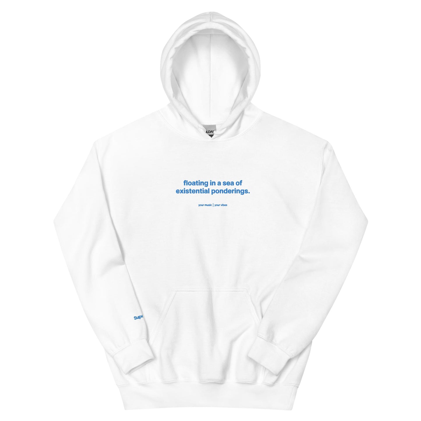 "floating in a sea of existential ponderings" | limited edition embroidered unisex hoodie