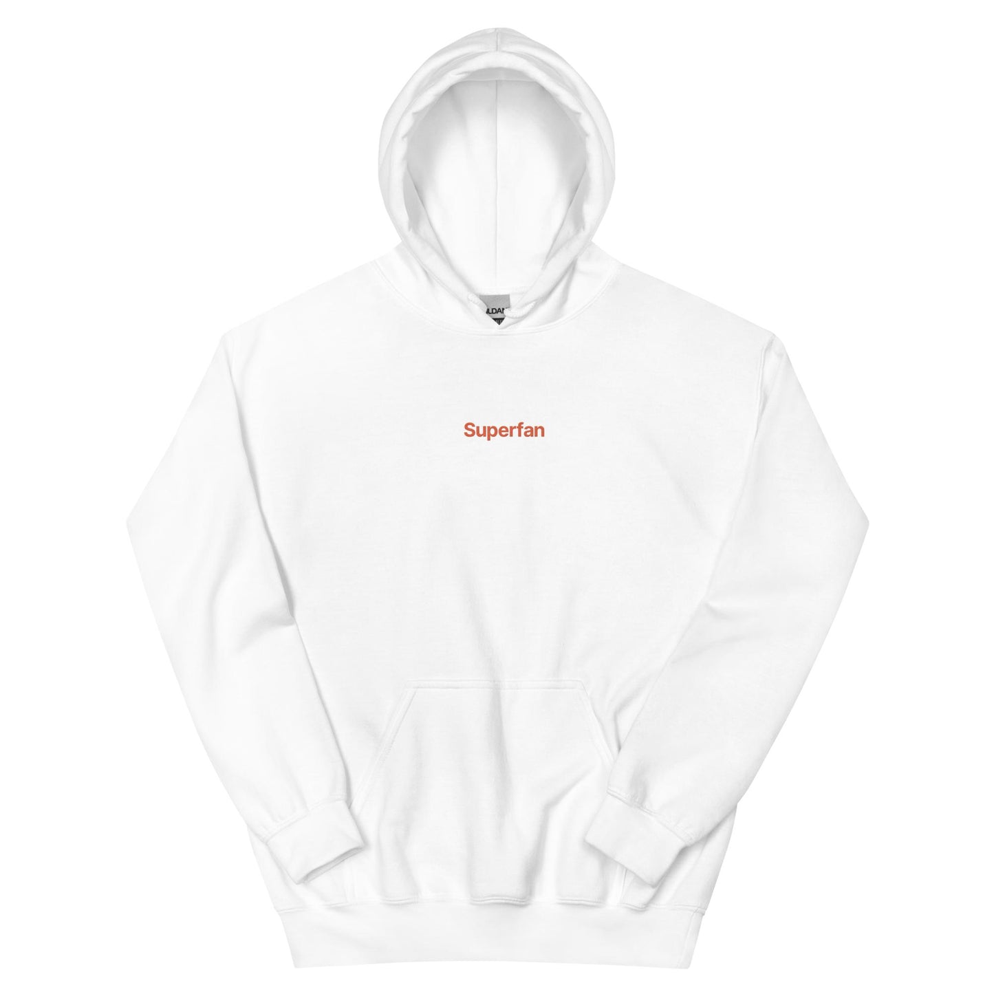 superfan unisex embroidered hoodie